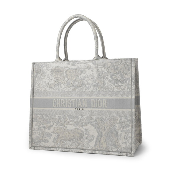 Dior Book Bag Tote Gray - Picture 1 of 9
